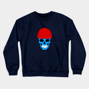 skull blue Crewneck Sweatshirt